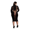 Shade by Le Désir Robe Longue à Col Roulé Grande taille Carme Noir